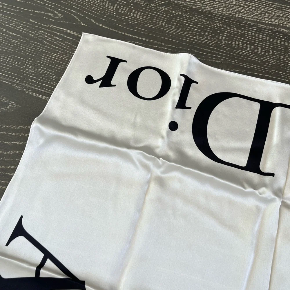 Auth VTG DIOR ‘Dior Addict’ Silk Scarf